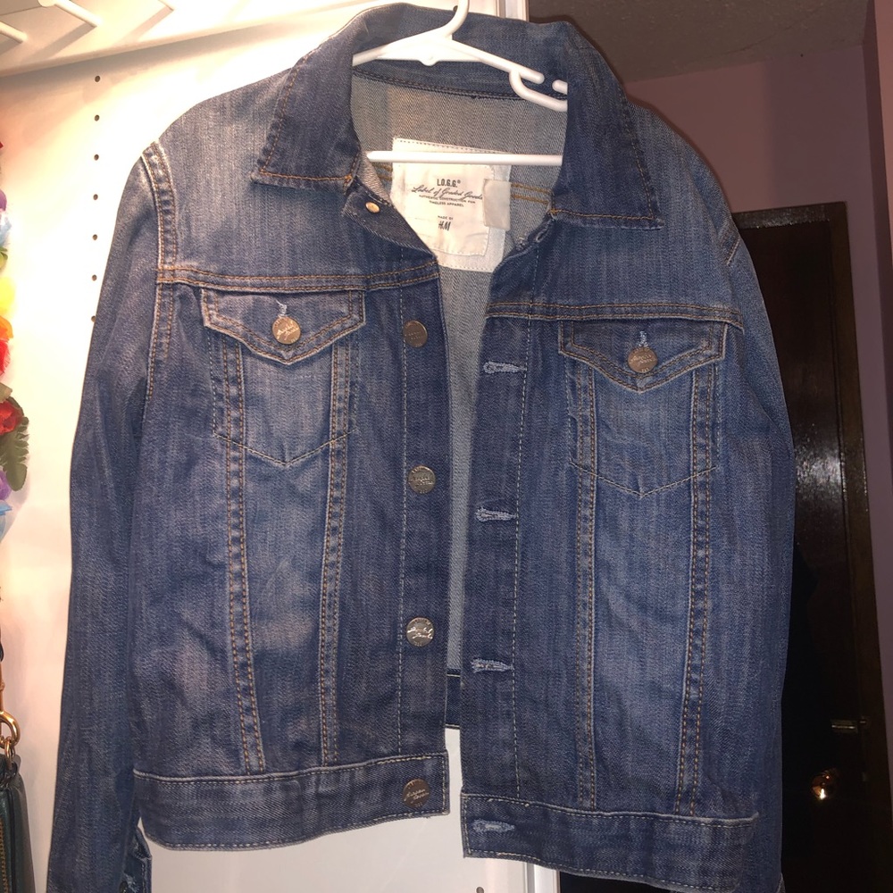 H&M dark navy denim jacket - Picture 3 of 3